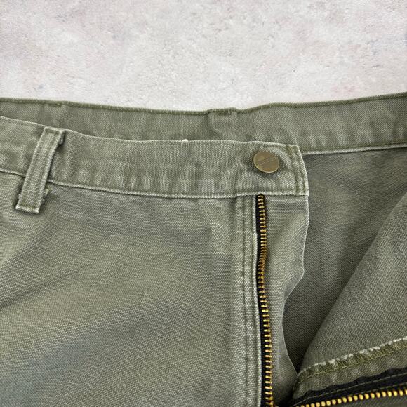 Carhartt Pants Men's 42x32 (Act 40x30) B11 MOS Dungaree Carpenter Canvas Read - Picture 3 of 10